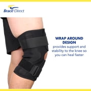 Brace Direct Internal Deluxe Knee Brace with Hinge - Advanced Pain Relief & Arthritis Support