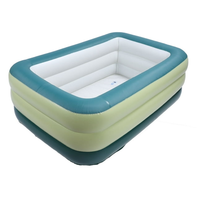 Piscine Gonflable, Piscine Familiale Gonflable en PVC Épaissi de Qualité Supérieure pour Enfants et Adultes, avec Patch de Réparation, Conception Pliable pour Jeux d'Eau dans la Cour Arrière, le Jardin Extérieur
