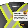 thumbnail image 4 of 6933BK Hi-Viz Safety Tear-Away Vest, 4 of 8
