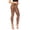Bronze, variant on Women's High Waist PU Leather Leggings, Shiny Metallic Liquid Look, Stretchy Faux Leather Tights for Party, Night Out, Club Wear, and Edgy Fashion-Black
