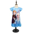thumbnail image 1 of Frozen Elsa Princesa Camisón Vestido para niños Niñas Ropa de dormir Manga corta Verano Niños Ropa Homewear Pijamas para niñas M 120 cm zhangmengya CONDUJO, 1 of 2