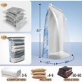 thumbnail image 3 of TEMOGU-Vacuum Storage Space Saver Bags, Jumbo Cube 31x40x15 Inch, Extra Large Vacuum Sealer Bags for Comforters Blankets Bedding Clothes, Blue, 6 Pack, 3 of 4