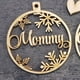 thumbnail image 5 of Copos de nieve de madera personalizados, decoración navideña, colgante, nombre cortado con láser, bola de Navidad, regalo, 5 of 5