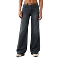 thumbnail image 5 of EMMIOL Women's Mid High Rise Wide Leg Baggy Jeans Y2K Boyfriend Denim Pants with Pockets, 5 of 7