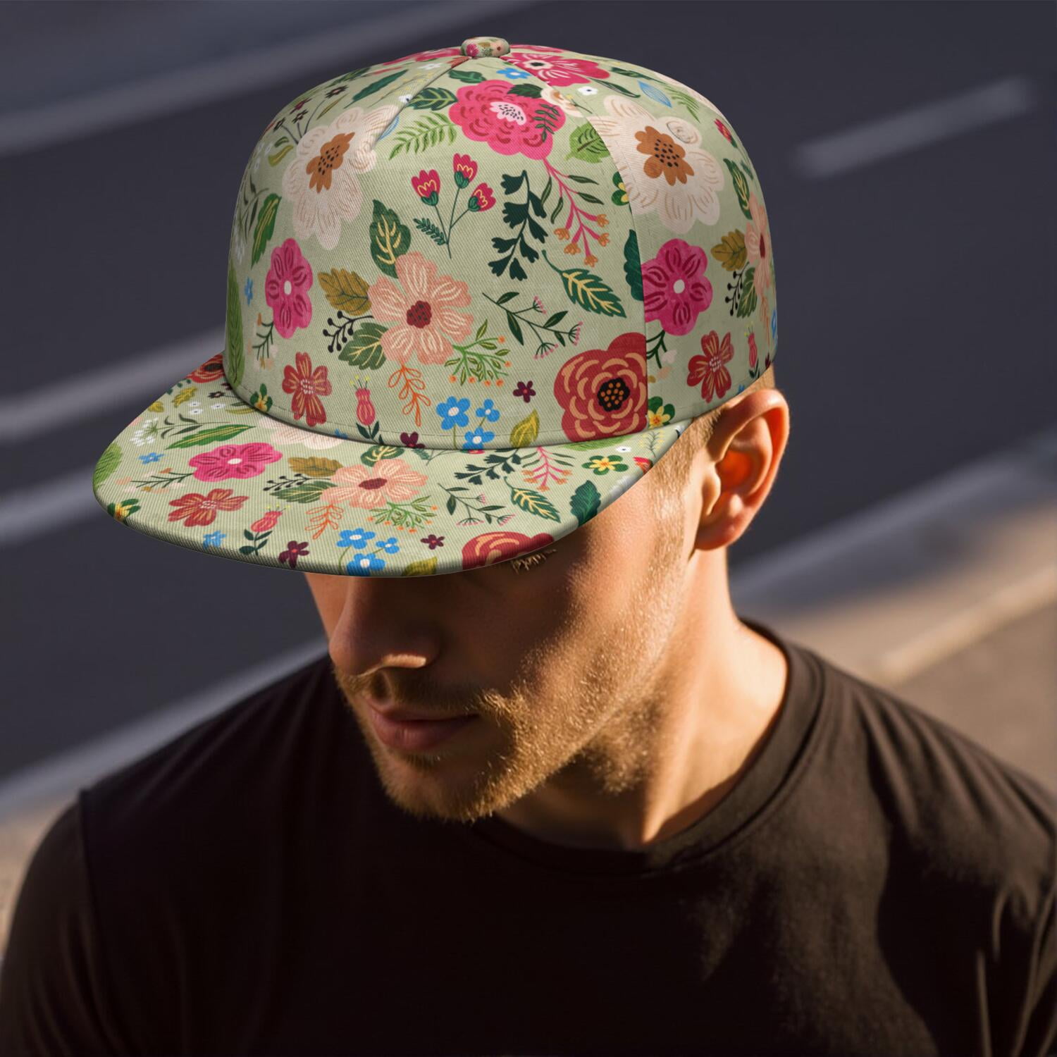 Urban Handmade Floral Print Hat Colorful floral hats ? I go through creative phases where  main image 2