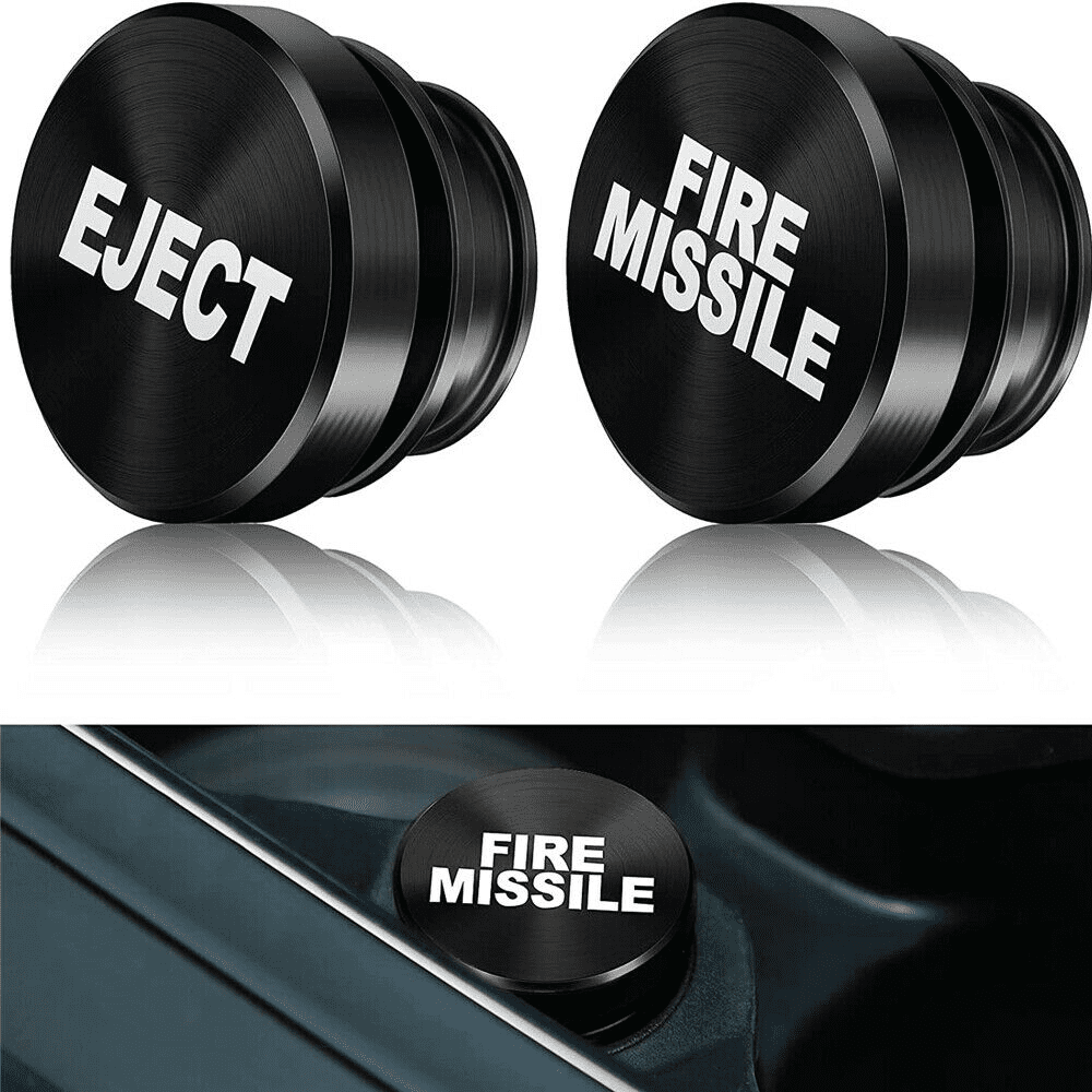 Fire Missile Eject Button Car Lighter Cover Decor Car Accessories Replacement 