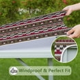 thumbnail image 6 of All-Purpose Bohemian Tablecloth 34x34, Floral Square Cover with Elastic Edge for Patio Kitchen and Dining Room Table, 6 of 6