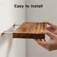 thumbnail image 3 of Wall-Mounted Wooden Shelving for Balcony, Bathroom, and Living Room - Space-Saving Partition and Dec, 3 of 5