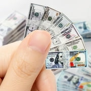 600PCS 1:12 Miniature Dollar Bills Set, Old Tiny Mixed Denominations Money for Mini House