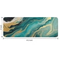 thumbnail image 7 of Teal Marble Gold Wave Pattern Kitchen Rug Mat,Kitchen Runner Rugs Non Skid Washable,Decorative Kitchen Floor Mats for Kitchen,Sink,Laundry,17"x47.2", 7 of 7