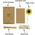 thumbnail image 3 of 40PCS Vintage Kraft Handmade Greeting Wish Card with Dried Flower,Hemp Rope,Envelope Used as Thank You Notes,Party Invitation Card (Small - 4 X 3 Inches), 3 of 8
