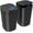 Black, variant on 2 Pack Automatic Small Bathroom Trash Can with Lid - 2.5 Gallon Touchless Electric Garbage Can, Motion Sensor  Trash Bin, Slim Plastic Trashcan,  Wastebasket for Bedroom Office (Black)