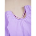 thumbnail image 6 of YONGHS Girls Long Sleeve Leotard with Tutu Skirt Kids Ballerina Ballet Dancewear Dress Outfits Lavender&Pink 9-10, 6 of 7