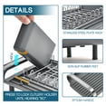 thumbnail image 4 of Kingrack Expandable Dish Drying Rack, Small Dish Drainer Rack for Kitchen Counter Organizers, Stainless Steel, Non-Slip Feet, Anti Rust Sink Plate Rack, 4 of 9