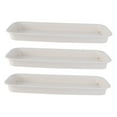 thumbnail image 5 of SOPOTUTU Set of 3 White Plastic Rectangular Plant Saucers for Indoor and Outdoor Gardening, 5 of 8