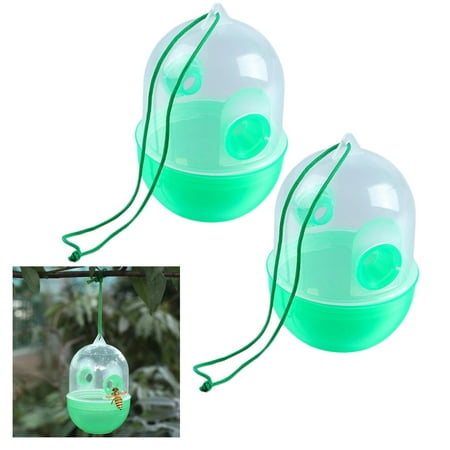 Hanging Wasp Yellowjacket Trap No Poison Chemicals Free Bee Bug Catcher (Best Liquid For Wasp Trap)