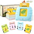 thumbnail image 5 of Juguetes para niños de 2 3 4 5 años, 224 palabras comunes, tarjetas parlantes, juguetes sensoriales Montessori, juguetes de aprendizaje para autismo, juguetes de terapia del habla, 5 of 5