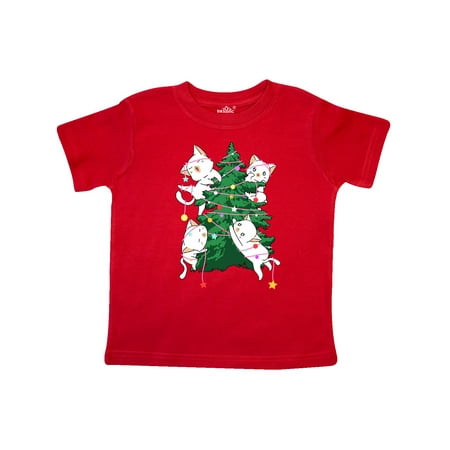 

Inktastic Kawaii Cats Christmas Tree Gift Toddler Boy or Toddler Girl T-Shirt