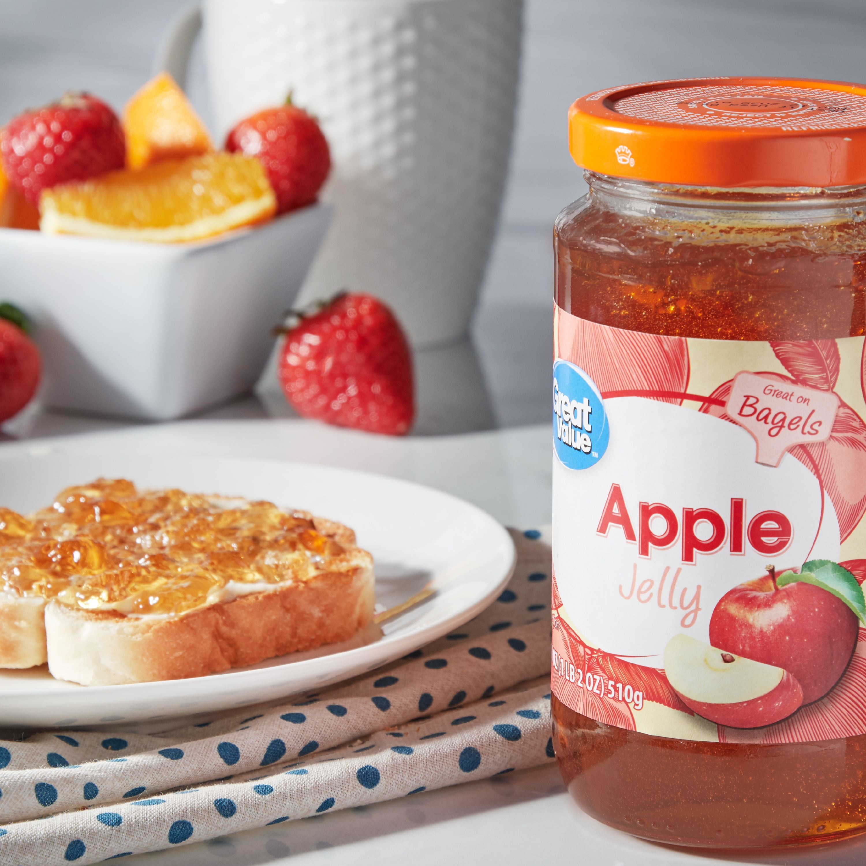 (3 Pack) Great Value Apple Jelly, 18 oz