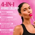 thumbnail image 6 of It Girl Vitamins Glow Pop Collagen Lollipops, 7000mg Collagen, Vitamin C & Hyaluronic Acid, Gluten-Free Beauty Candy for Hair, Skin & Nails, Pink Sugar, 10 Ct, 6 of 10