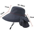 thumbnail image 6 of CoCopeaunts Sun Hat with Ponytail Hole Women's Fisherman Hats Outdoor Hat Wide Brim Hat Hiking Beach Grdening Fishing Neck Flap, 6 of 6