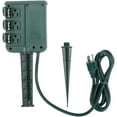 Holiday Time Outdoor 6Outlet Power Stake with Timer, Waterproof