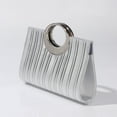 thumbnail image 4 of Jaucin Women's Glitter Embossed Evening Tote Bag Magnetic Top Handle Chain Shoulder Strap Clutch Wallet Wedding Clutch, 4 of 22