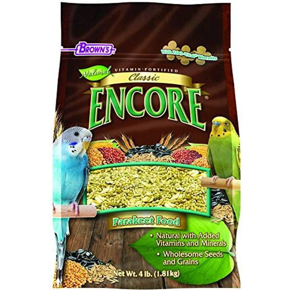 Brown's Encore Classic Parakeet Bird Food, 4 Lb