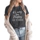 thumbnail image 1 of Gibobby Camiseta de manga corta para mujer Camiseta manga corta con cuello redondo para mujer It's Way Too Peopley Outside Camiseta con estampado letras diver(Gris oscuro,M), 1 of 4