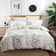 thumbnail image 7 of Swanson Beddings Graceful Floral Print 3-Piece 100% Cotton Bedding Set: Duvet Cover and Two Pillow Shams (Queen), 7 of 7