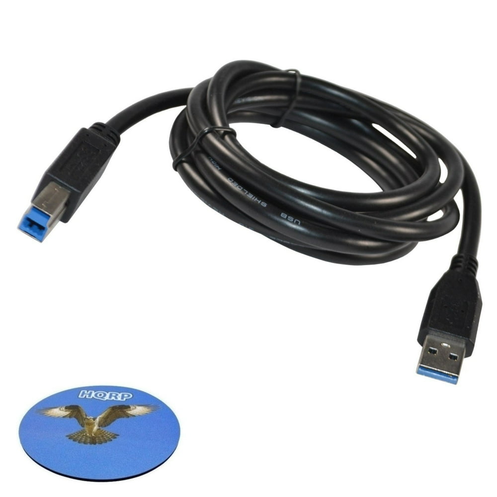 HQRP 6ft USB 3.0 Type AMale to BMale (M/M) Cable for Kensington
