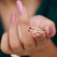 thumbnail image 4 of Rosec Jewels Natural Citrine Solitaire Bypass Ring with Diamond Accent (0.75 CT, AAA Quality, November Birthstone), 10K Rose Gold, US 3.00, 4 of 6