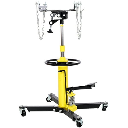Dual Spring Hydraulic 1660 lbs Transmission Jack for Car Lift Quick Lift and Easy Mobility