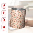thumbnail image 5 of 12oz Coffee Tumblers Pink Christmas Gingerbread and Tree Pattern Stainless Steel Vacuum Insulated Travel Tumbler Coffee Cups Mug with Lid and Straw with Cleaning Brush for Cold & Hot Drinks, 5 of 5
