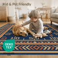 thumbnail image 4 of ODIKA Gridiron Cave Pennant Border Athletic Bold Football Vintage Lone Playful Non-Slip Chair-Friendly for Dining Room, Under Table, Home Office, 4 of 7