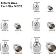 thumbnail image 4 of 25pcs 5 Sizes 3/4/5/6/8mm Inner Dia Column Cord End Metal End Caps Stainless Steel Cord Caps Leather Cord Ends Terminators for DIY Jewelry Making Stainless Steel Color, 4 of 7