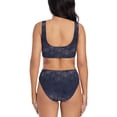 thumbnail image 3 of Wukai Sunflowers Women's Bikini Set Two Piece,wimsuit High Waisted V Neck Twist Front Adjustable Spaghetti Straps Bathing Suit-X-Large, 3 of 7