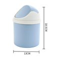 thumbnail image 2 of Plastic Mini Wastebasket Trash Can Tiny Desktop Waste Garbage Bin, 2 of 3