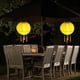 thumbnail image 3 of Lámpara de farol de nailon solar, impermeable, luz colgante, decoración de festival (amarillo), 3 of 5