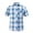 A104-Sky Blue, variant on Hessimy Mens Plaid Short Sleeve Button Down Shirts Cotton Regular Fit Casual,Plaid(Sky Blue,40)