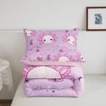 thumbnail image 5 of Manfei Cute Axolotl Twin Comforter Sets,Ocean Amphibian Print Bedding Set,Pink Reversible,2 Pieces,1 Comforter and 1 Pillowcase, 5 of 7