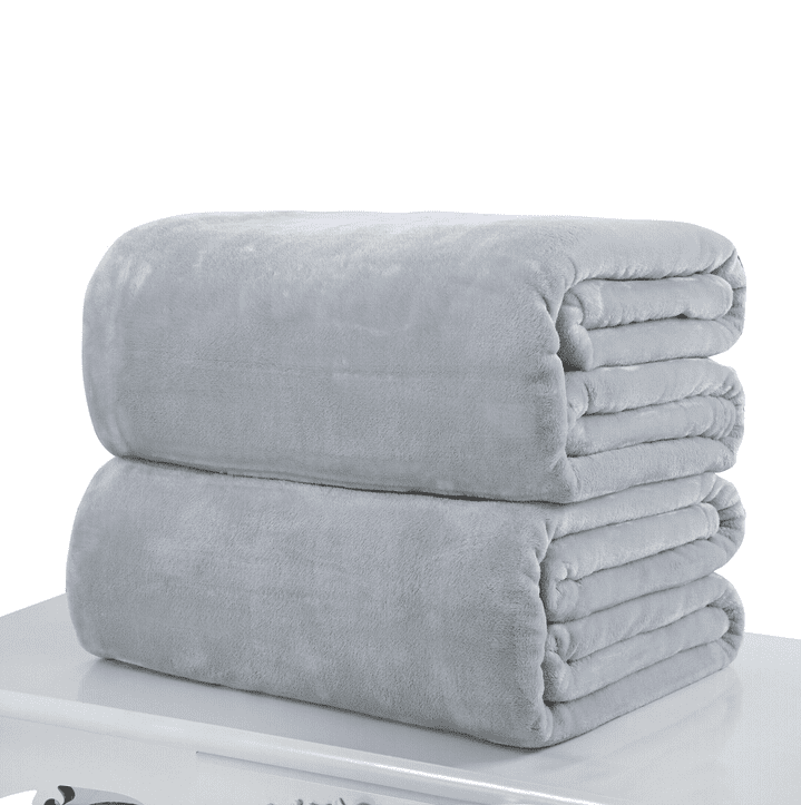 Home Winter Warm Solid Micro Plush Fleece Blanket Throw Rug Sofa Bedding Mat Rug 