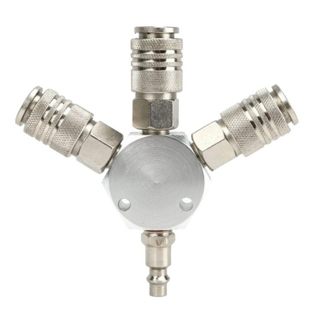 Divisor de de 3 vías del conector de de aire, colocaciones femeninas del compresor de junta Gloria Colector de manguera de aire de 3 vías
