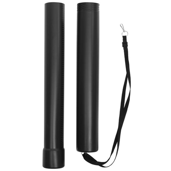 WRISTBIQUE Black Telescoping Poster Tube for Storage with Adjustable Shoulder Strap for Posters Prints Maps and Documents