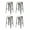 Gunmetal, variant on Artdeco Home Temecula 30" Backless Metal Bar Stool with wooden seat (set of 4)