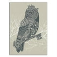 thumbnail image 3 of 18" x 26" Owl King by Rachel Caldwell - Wall Art Print on Canvas Fabric White, 3 of 3