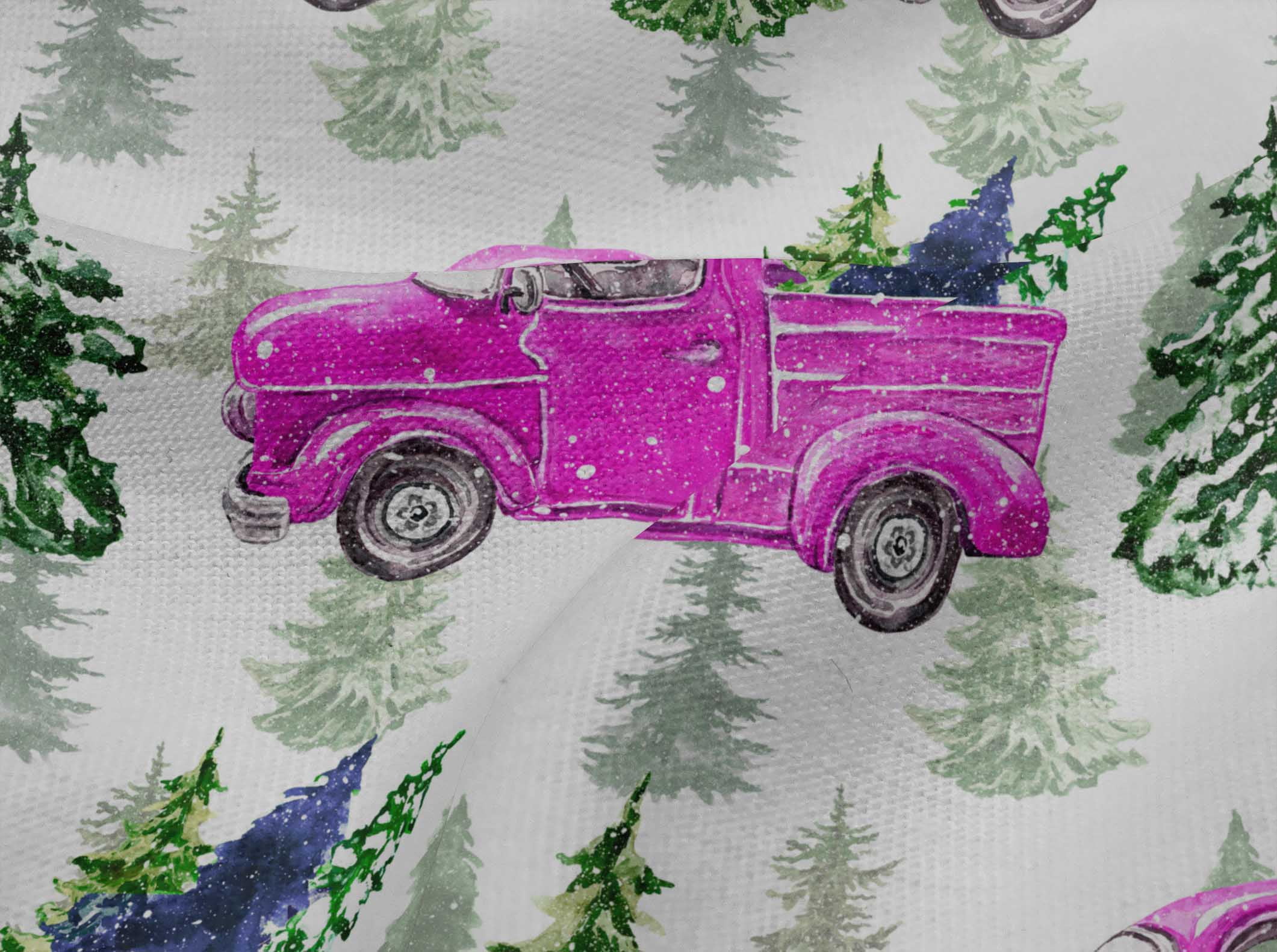 oneOone Viscose Jersey Fuschia Pink Fabric Merry Christmas Sewing Fabric By The Yard Printed Diy Clothing Sewing Supplies 60 Inch Wide