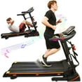 thumbnail image 1 of Ksports Foldable 16.5 Inch Cardio Fitness Portable Treadmill, Black, 1 of 11