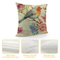 thumbnail image 4 of GOSMITH  Outdoor Bird Decorative Throw Pillowcase, Bird Flower Both Sides Printed Spring Cushion Patio for Home Couch Sofa Decor White, 4 of 5