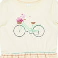 thumbnail image 4 of Inktastic Floral Bike Girls Toddler Dress, 4 of 5
